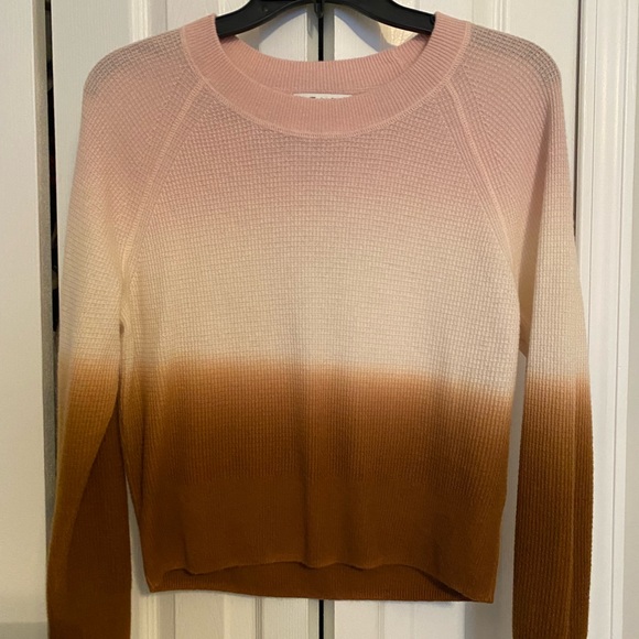 Madewell Dipdyed 100% Cashmere Obmre Sweater, S, Like New - Picture 4 of 4